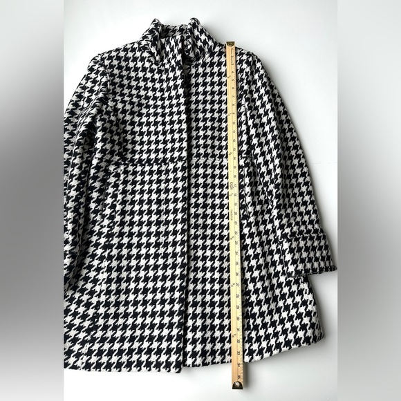 Black Rivet Houndstooth Wool Blend Heavyweight Lined Jacket Coat Women’s XL - Picture 5 of 11